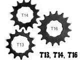 Звезды для втулки кассетного типа А5095В-14: T13, T14, T16