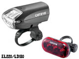 Комплект фонарей Cateye НL-EL220+TL-LD130